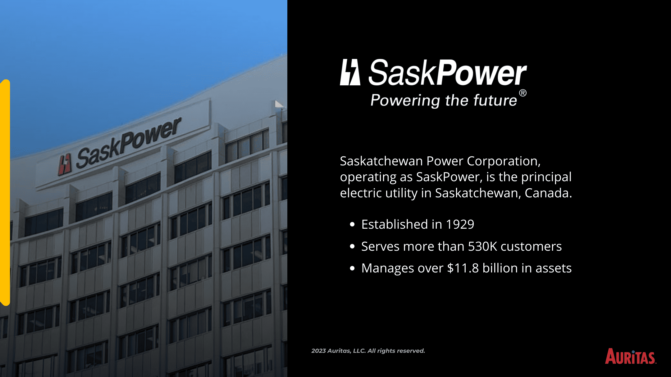 2 1 Data Archiving for Utilities: SaskPower