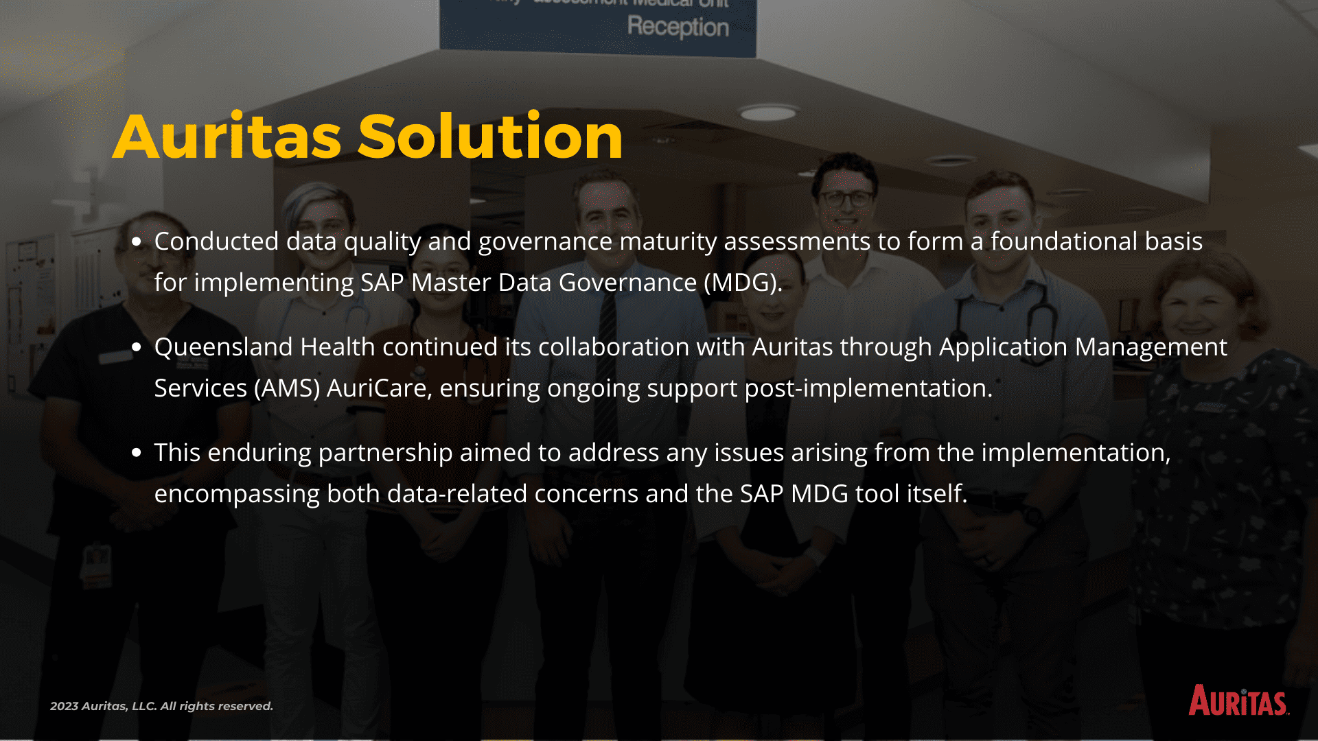 4 1 SAP MDG Implementation & Ongoing AMS Support: Queensland Health