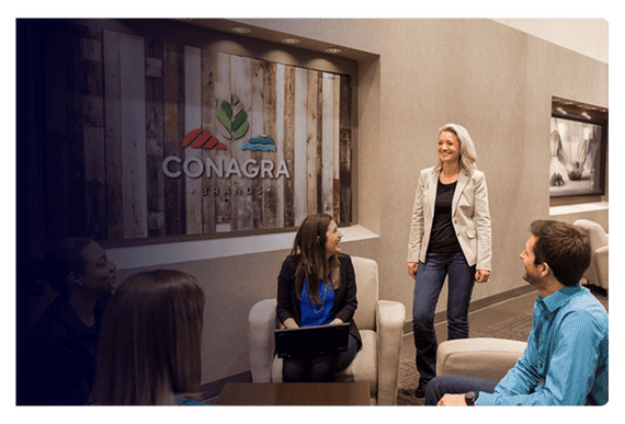{new} Conagra: OpenText Core Archive for SAP with Automated Document Ingestion Auritas LLC client team discussing automated document management strategy