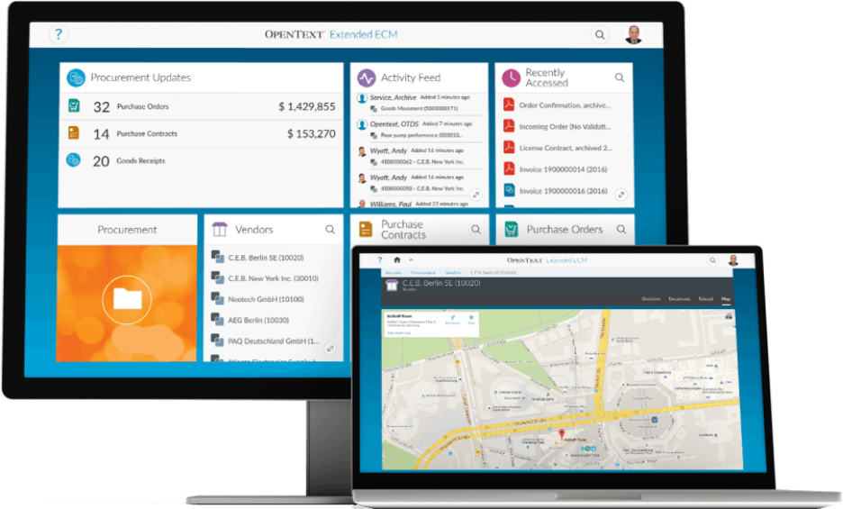 image 1 OpenText™ Extended ECM Platform (xECM) Business Workspaces 